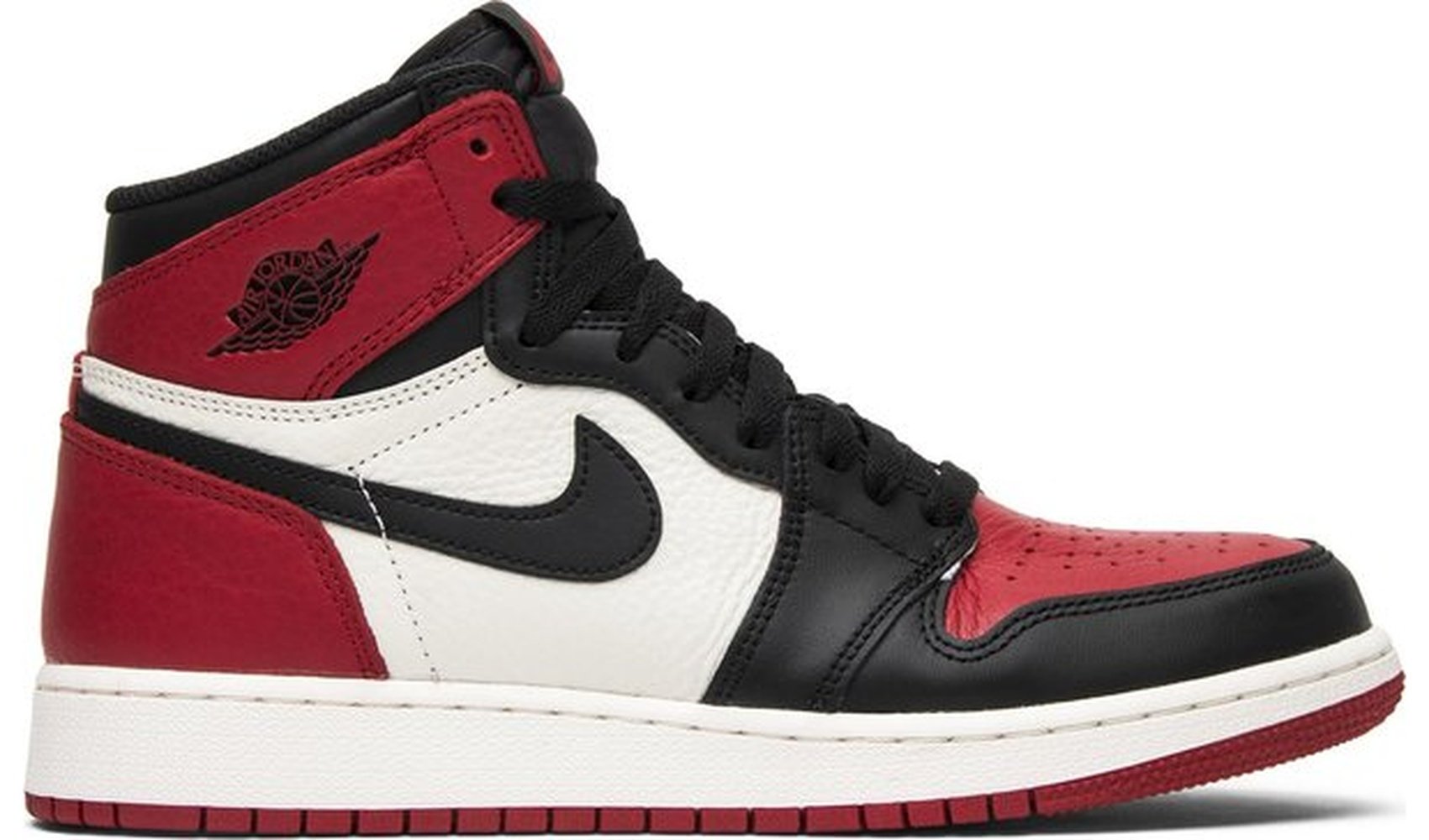 Air jordan 1 retro hotsell high bred toe gs