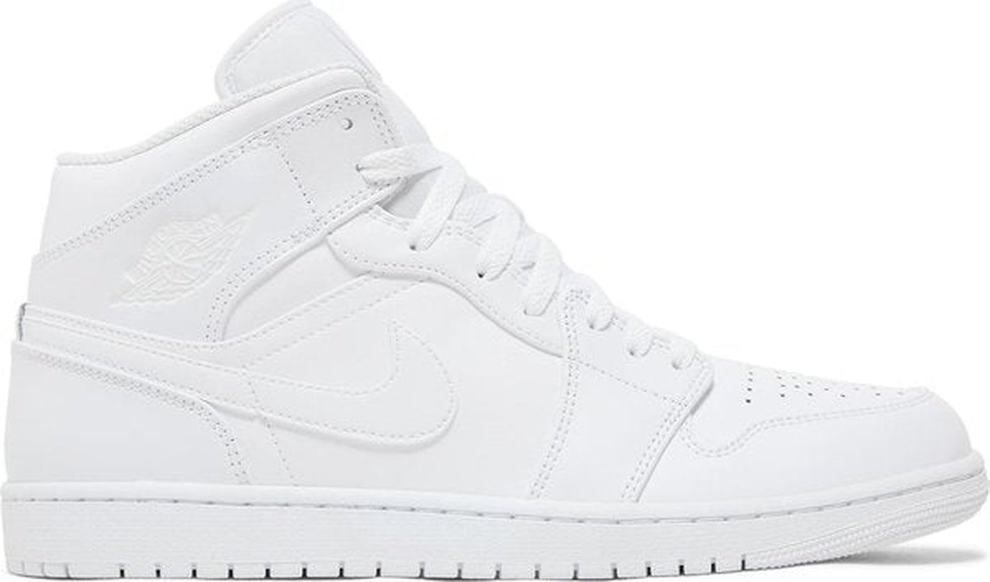 Jordan 1 Mid Triple White (2022)