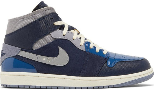 Jordan 1 Mid SE Craft Obsidian French Blue Ashen Slate White