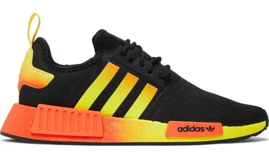 Adidas NMD_R1 Black Orange Yellow Gradient