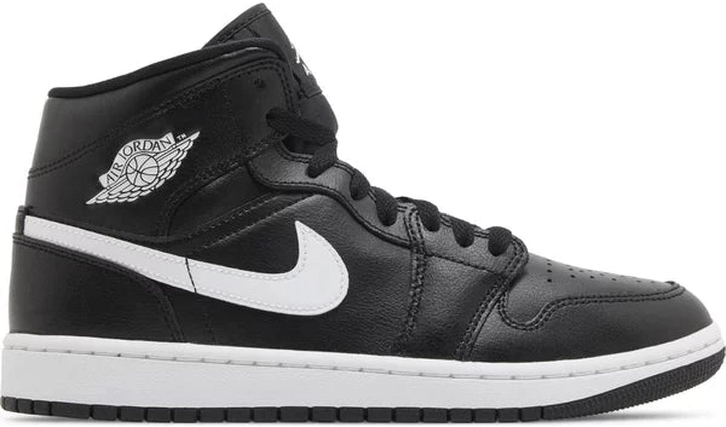 Jordan 1 Mid Black White (W)