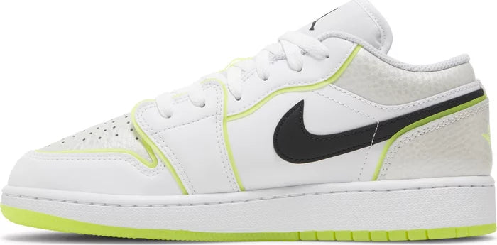 Jordan 1 Low SE White Platinum Tint Volt Black(GS)