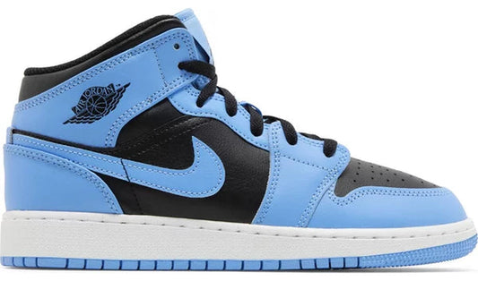 Jordan 1 Mid University Blue Black (GS)