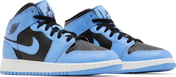 Jordan 1 Mid University Blue Black (GS)