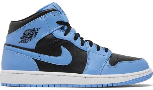 Jordan 1 Mid University Blue Black