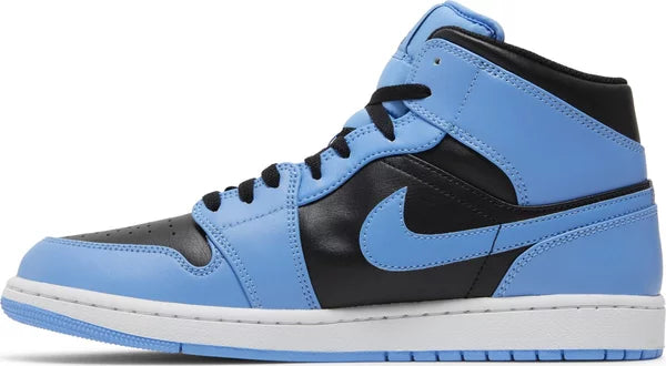 Jordan 1 Mid University Blue Black