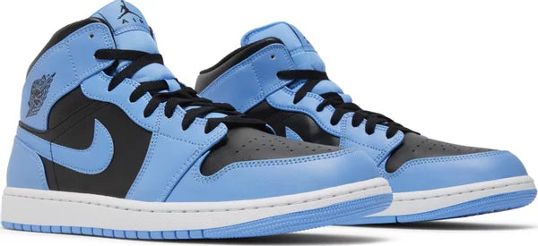 Jordan 1 Mid University Blue Black