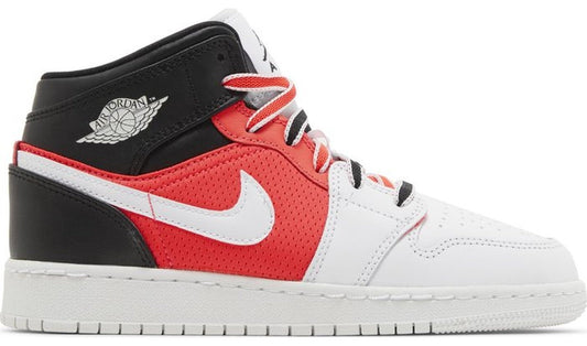 Jordan 1 Mid SE White Black Infrared (GS)