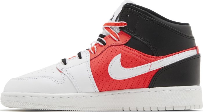 Jordan 1 Mid SE White Black Infrared (GS)