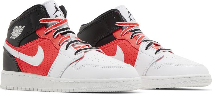 Jordan 1 Mid SE White Black Infrared (GS)