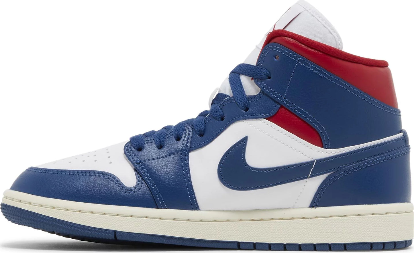 Jordan 1 Mid French Blue Gym Red (W)