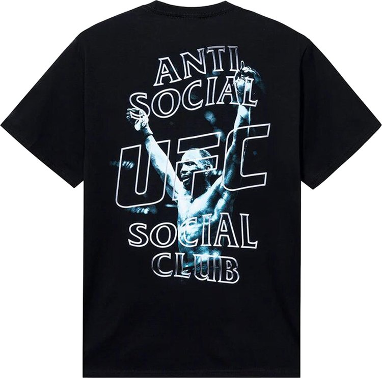 Anti Social Social Club x UFC Leon Edwards Tee Black