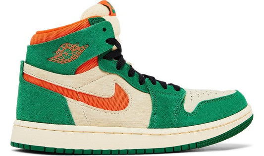 Jordan 1 High Zoom Air CMFT 2 Pine Green Orange Blaze (W)