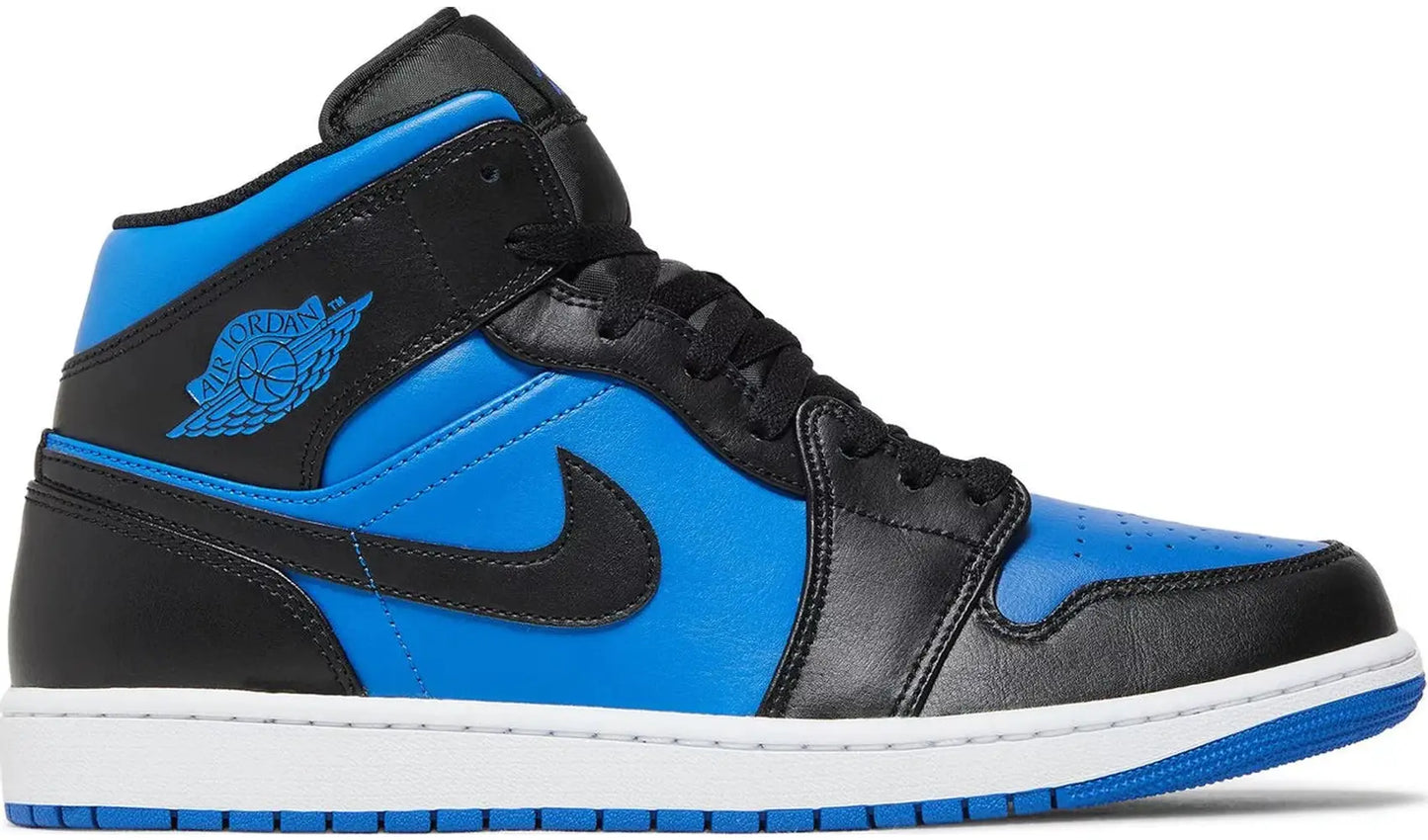 Jordan 1 Mid Black Royal Blue