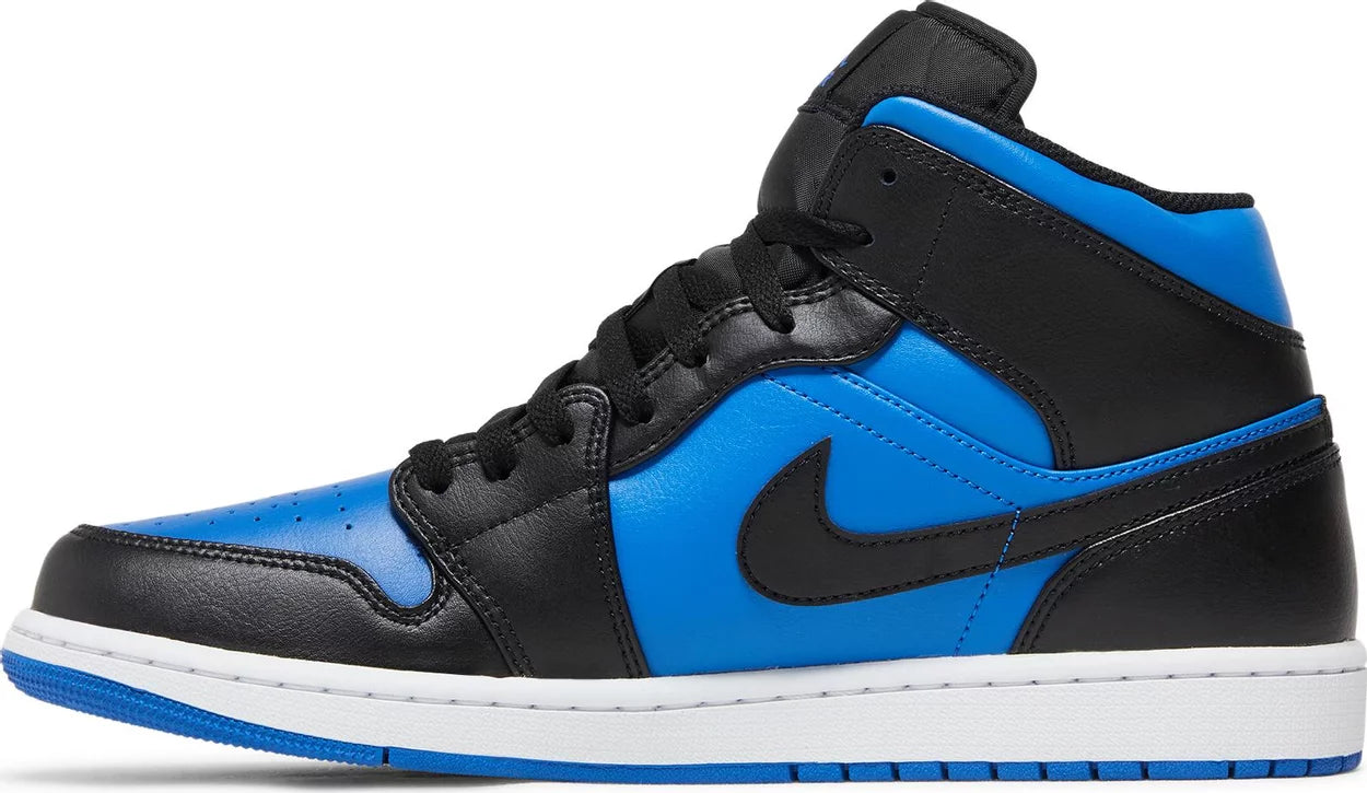 Jordan 1 Mid Black Royal Blue