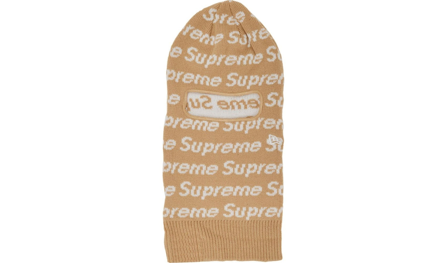 Supreme New Era Repeat Balaclava Taupe