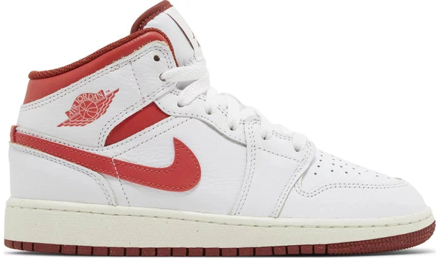 Jordan 1 Mid SE White Dune Red (GS)