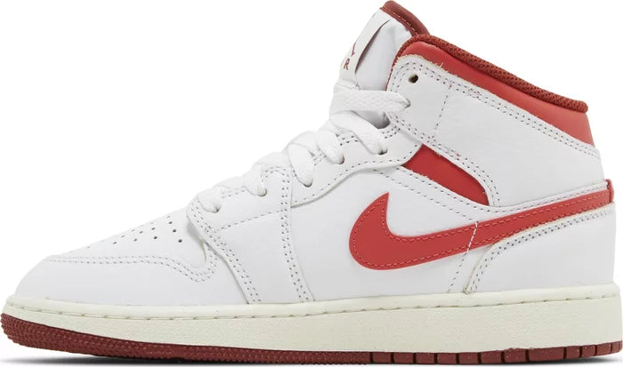 Jordan 1 Mid SE White Dune Red (GS)