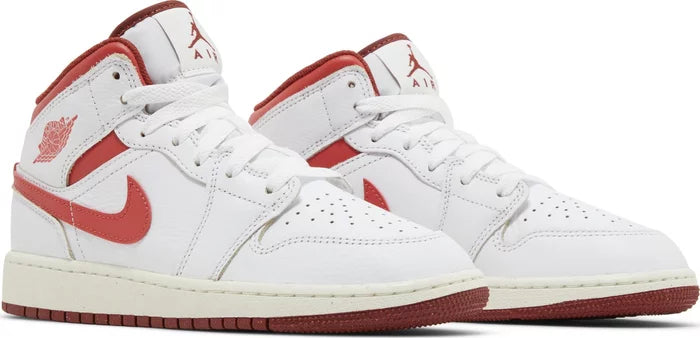 Jordan 1 Mid SE White Dune Red (GS)