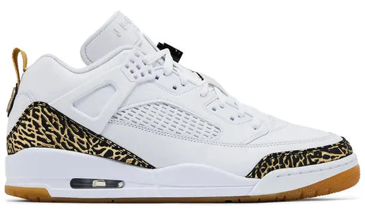 Jordan Spizike Low White Metallic Gold