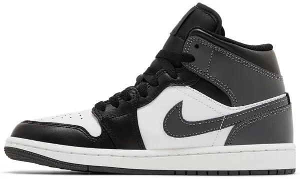 Jordan 1 Mid Black White Iron Grey