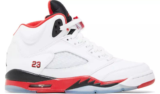 Jordan 5 Fire Red Black Tongue