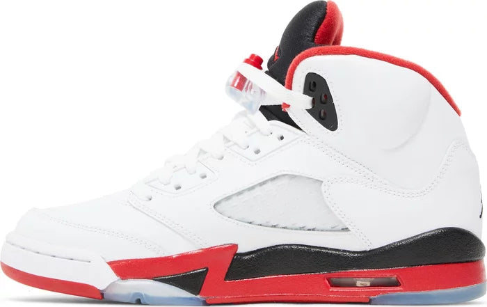 Jordan 5 Fire Red Black Tongue