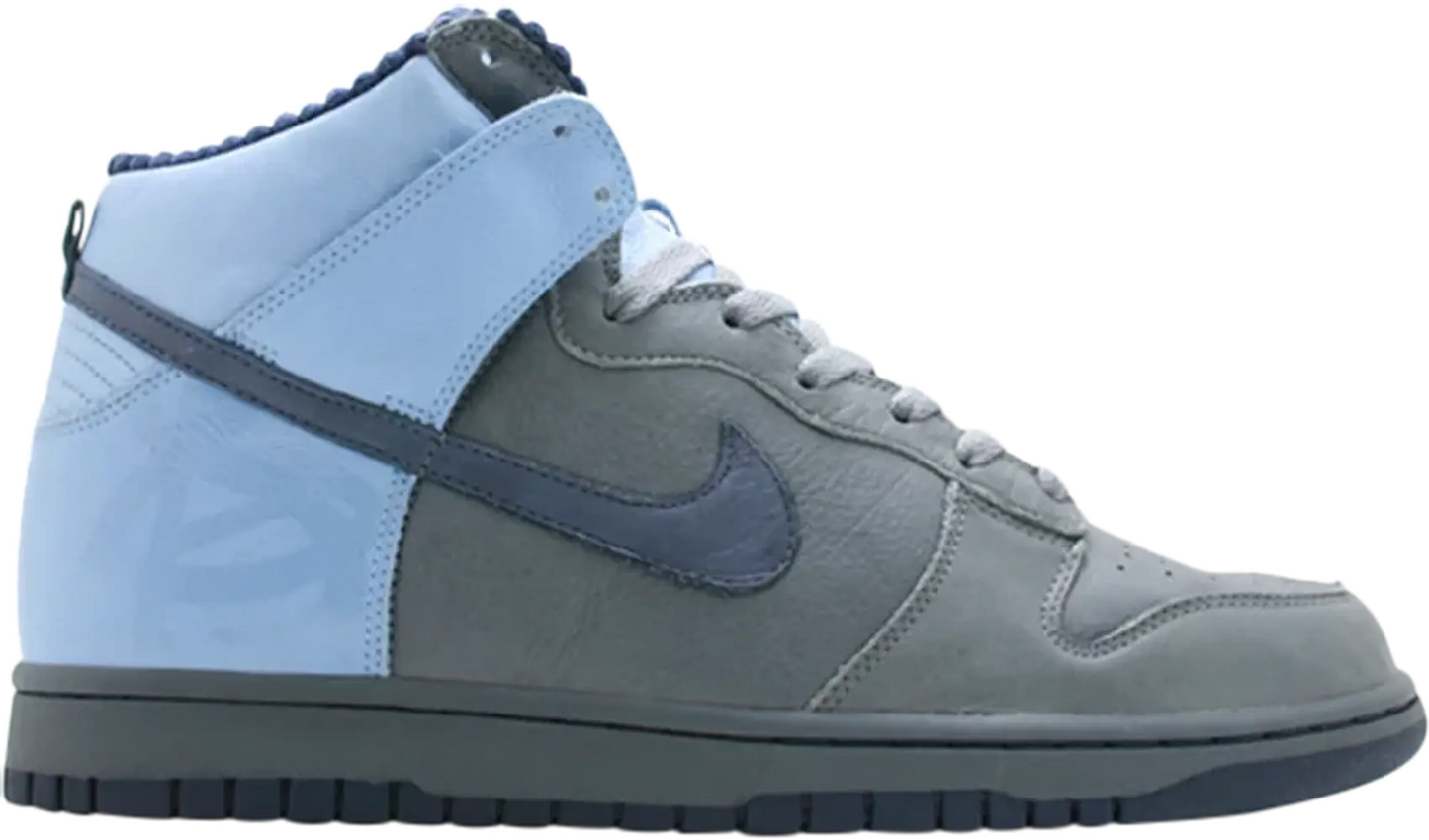 Dunk High Premium Flint Grey Midnight Navy-University Blue