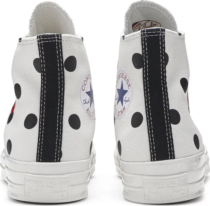 Converse Chuck Taylor All-Star 70 Hi Comme des Garcons PLAY Polka Dot White