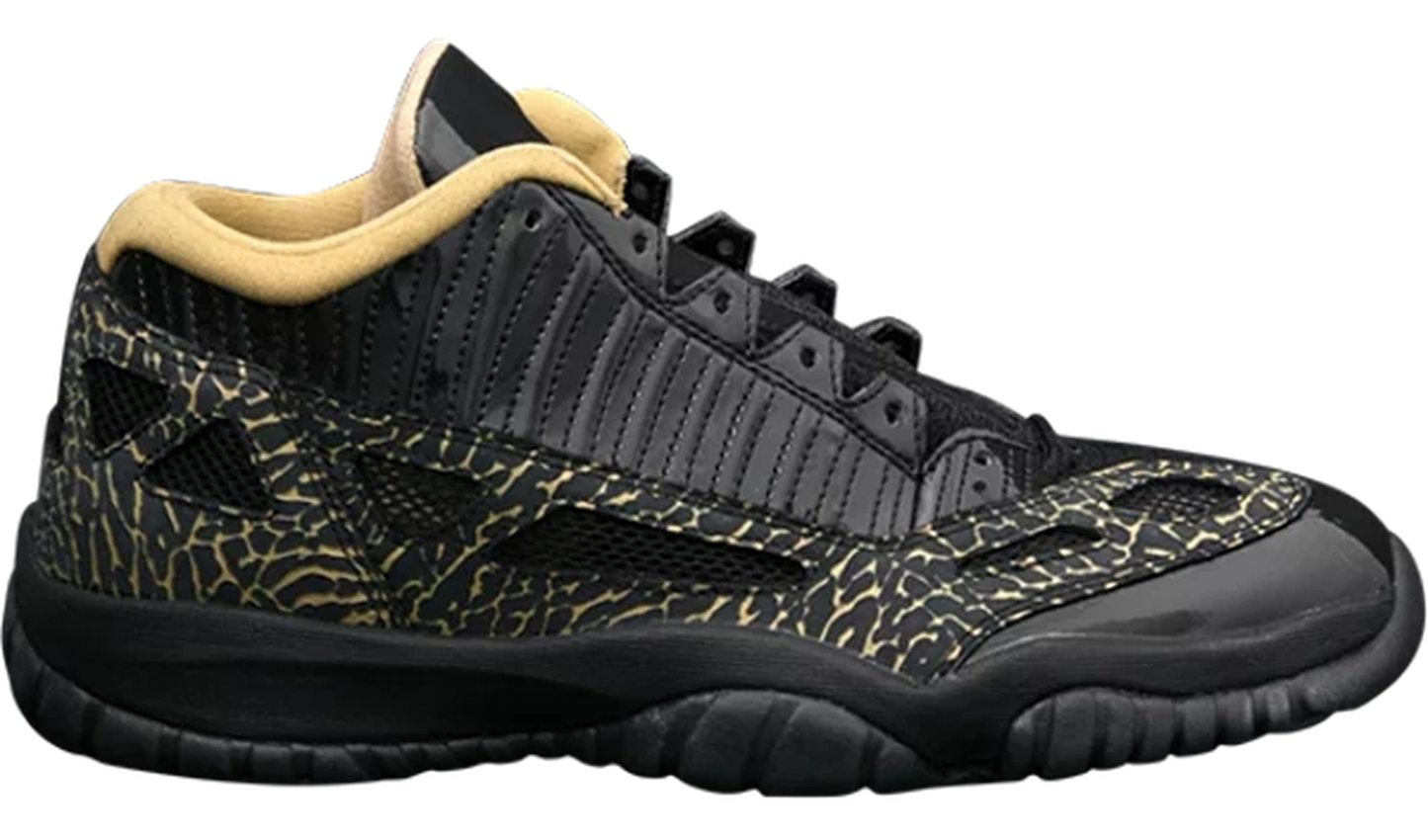 Jordan 11 Retro Low IE Black Metallic Gold (W)