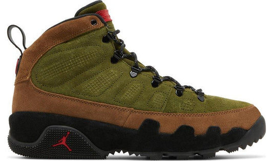 Jordan 9 Retro Boot NRG Military Brown Legion Green