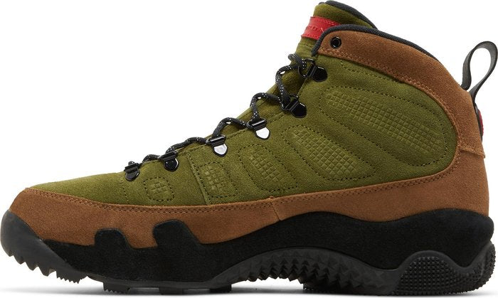 Jordan 9 Retro Boot NRG Military Brown Legion Green