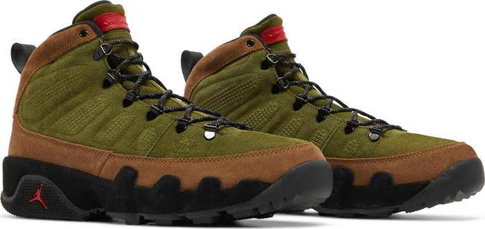 Jordan 9 Retro Boot NRG Military Brown Legion Green