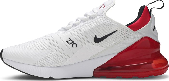 Air Max 270 White Black University Red