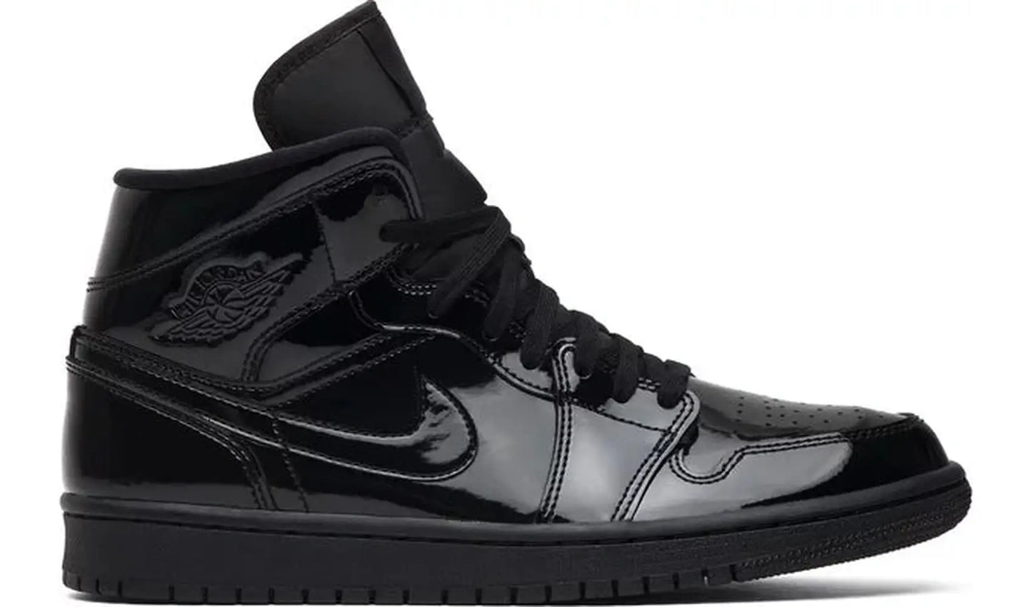 Jordan 1 Mid SE Triple Black Patent (W)