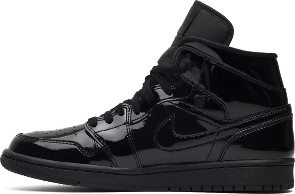 Jordan 1 Mid SE Triple Black Patent (W)