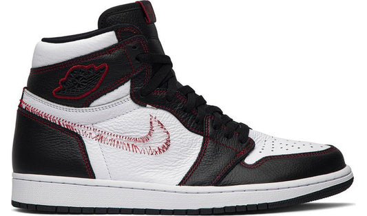 Jordan 1 Retro High Defiant White Black Gym Red