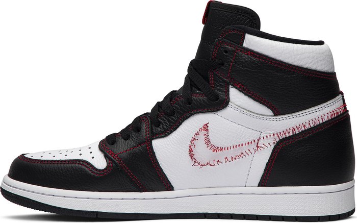 Jordan 1 Retro High Defiant White Black Gym Red