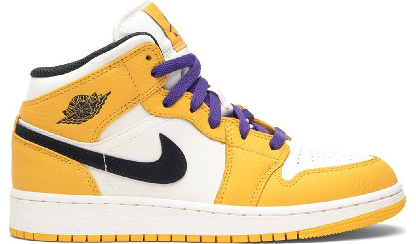 Jordan 1 Mid SE Lakers (GS)