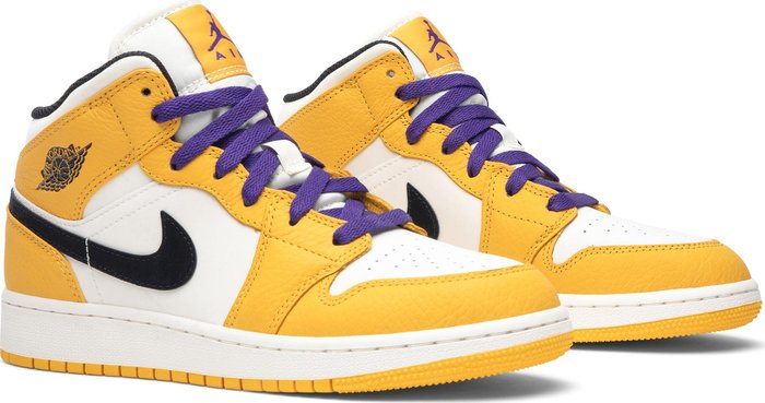 Jordan 1 Mid SE Lakers (GS)