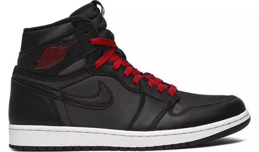 Jordan 1 High Black Satin Gym Red