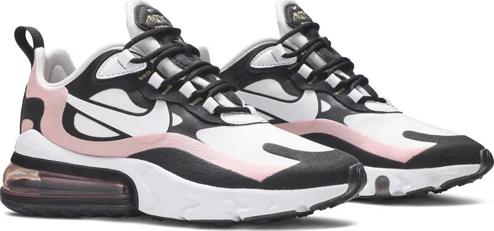 Nike Air Max 270 React Black White Bleached Coral (W)