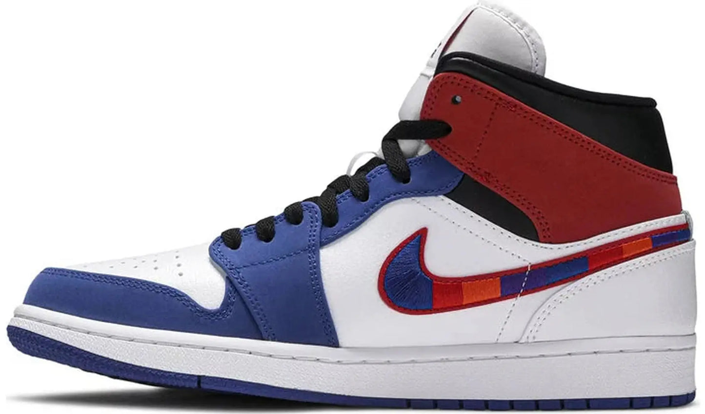 Jordan 1 Mid Multi-Color Swoosh