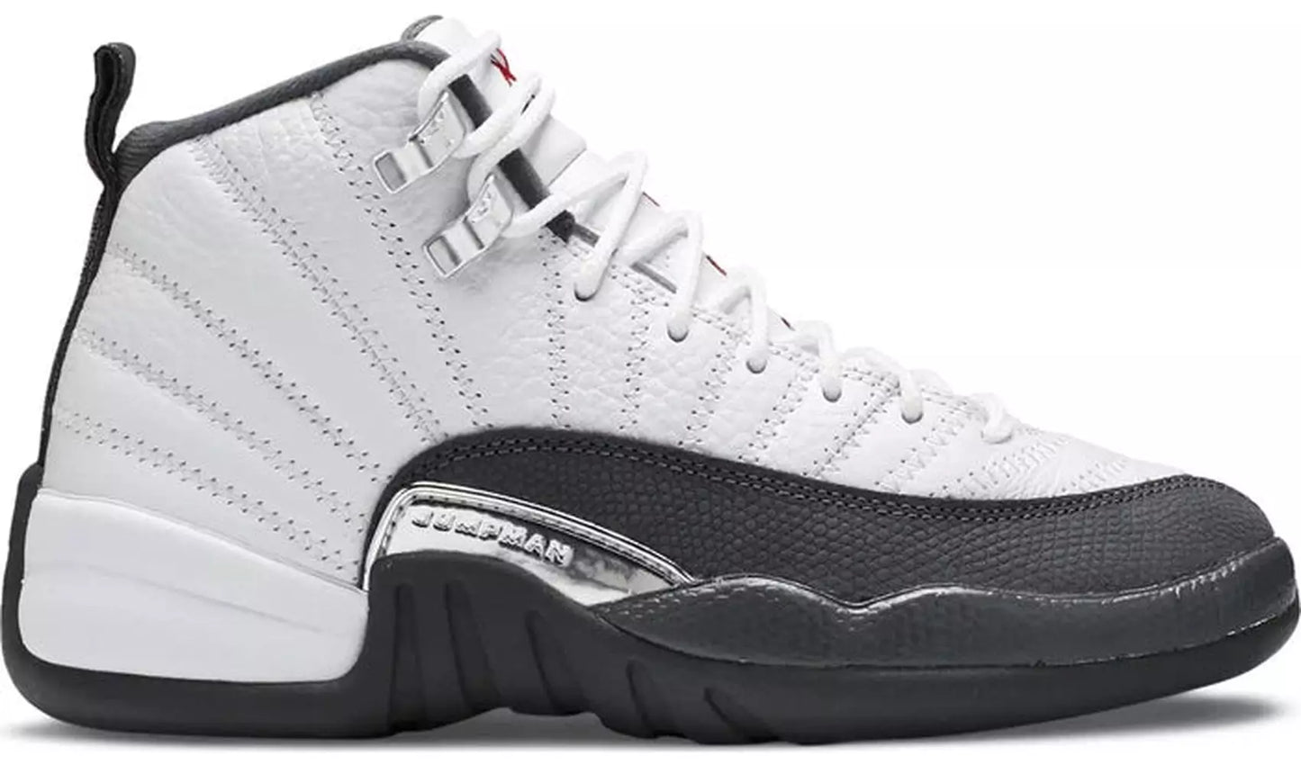 Jordan 12 Retro White Dark Grey (GS)(UN)