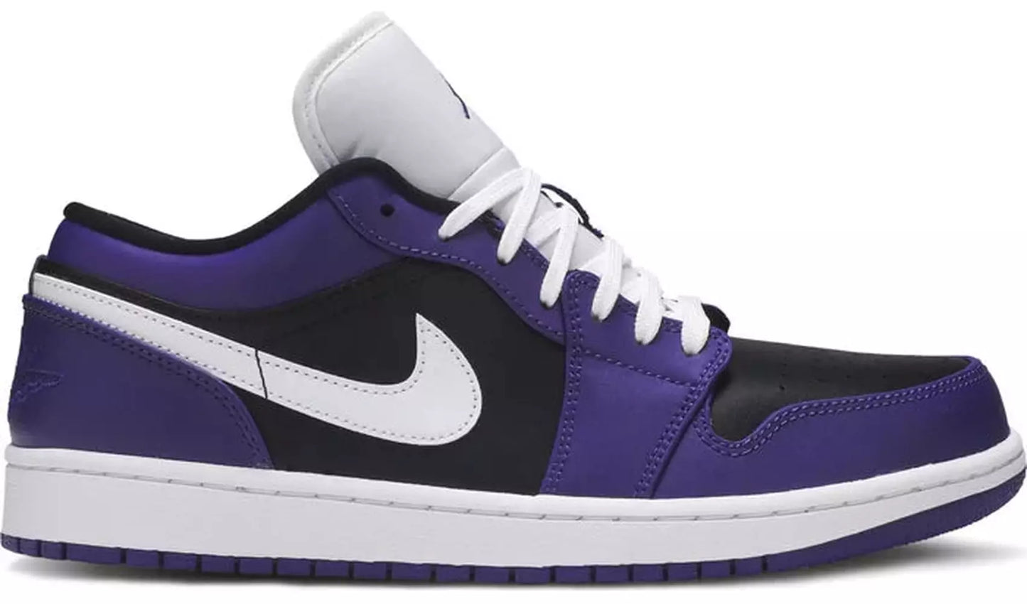 Jordan 1 Low Court Purple Black