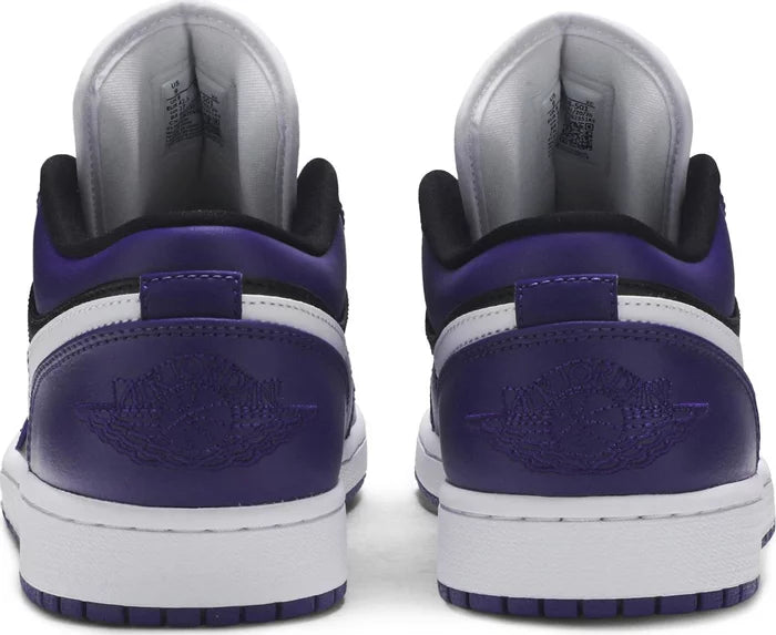 Jordan 1 Low Court Purple Black