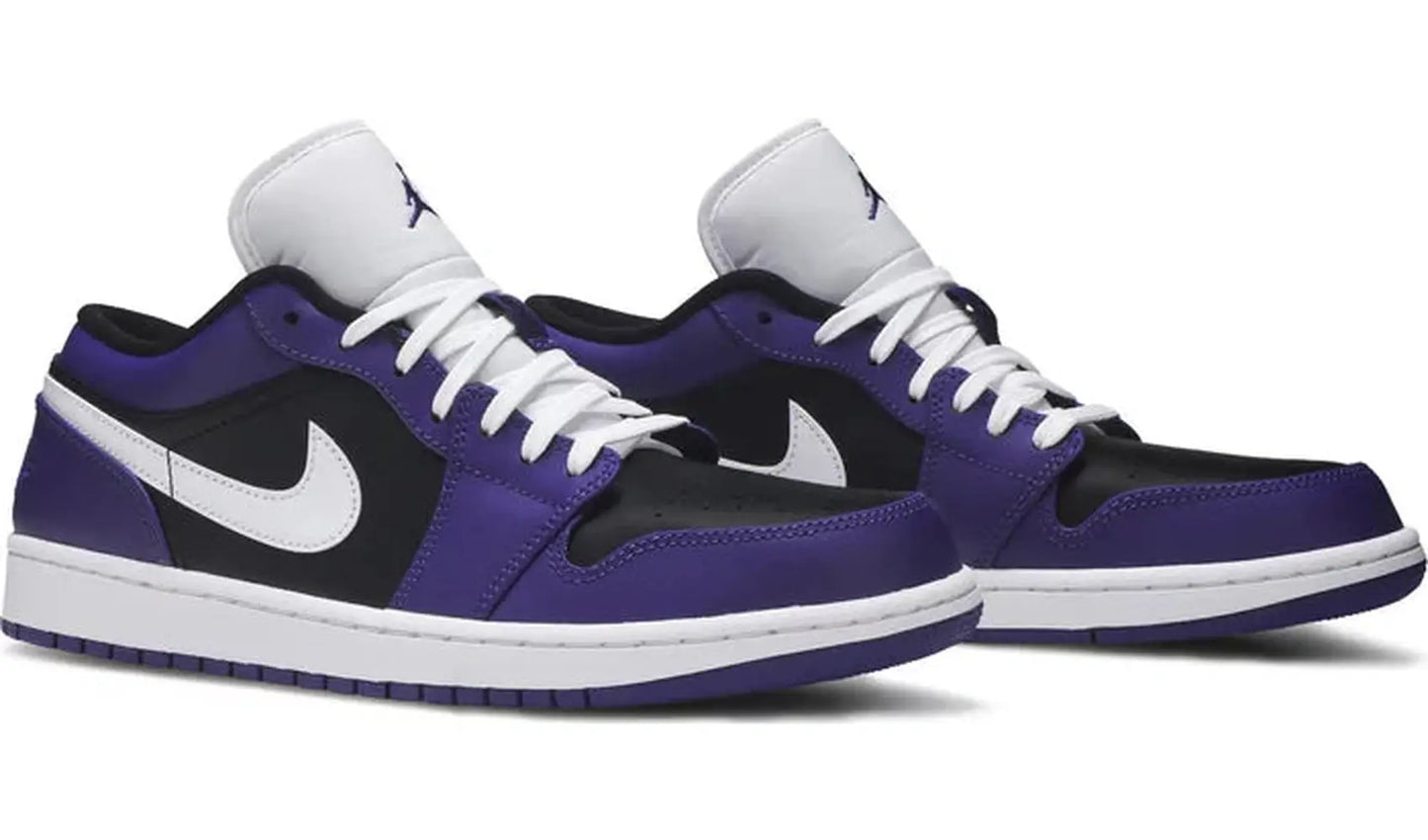 Jordan 1 Low Court Purple Black