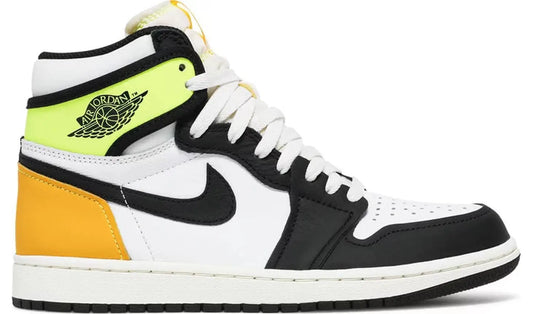 Jordan 1 High White Black Volt University Gold