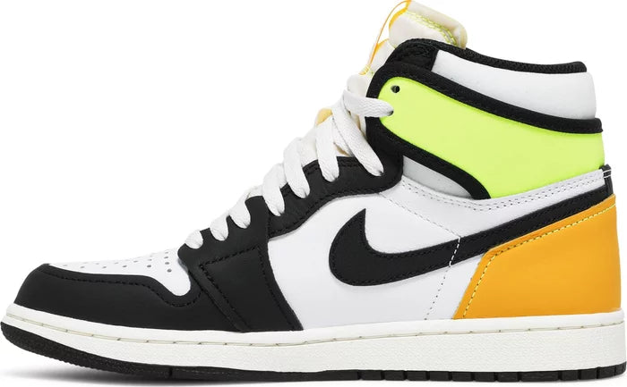 Jordan 1 Retro High White Black Volt University Gold (US)