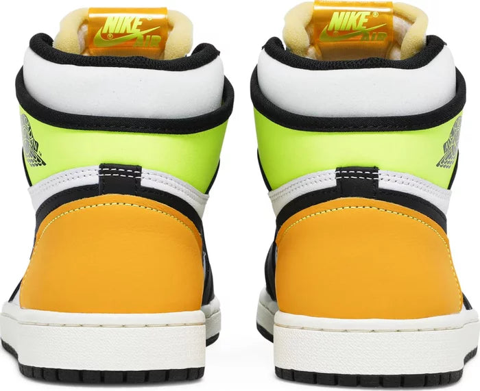 Jordan 1 Retro High White Black Volt University Gold (US)